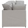 vidaXL Sofa modułowa z poduszkami Tkanina Cloud Grey