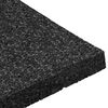 vidaXL Pad Patio z Granulatem Gumowym Czarny 9 x 9 x 1 cm Guma