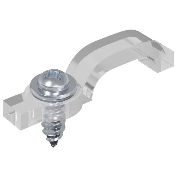 vidaXL Taśma LED 4 pcs Czarny i przezroczysty 510 x 0,8 x 0,3 cm