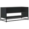vidaXL Szafka pod TV, czarna, 91x40x46 cm, materiał drewnopochodny