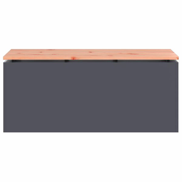 vidaXL Ławka ogrodowa Antracyt 100 x 40 x 43 cm Stal