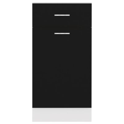 vidaXL Szafka z szufladą, czarna, 40x46x81,5 cm, płyta