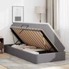 vidaXL Ł&oacute;żko z miejscem na przechowywanie i materacem Szary