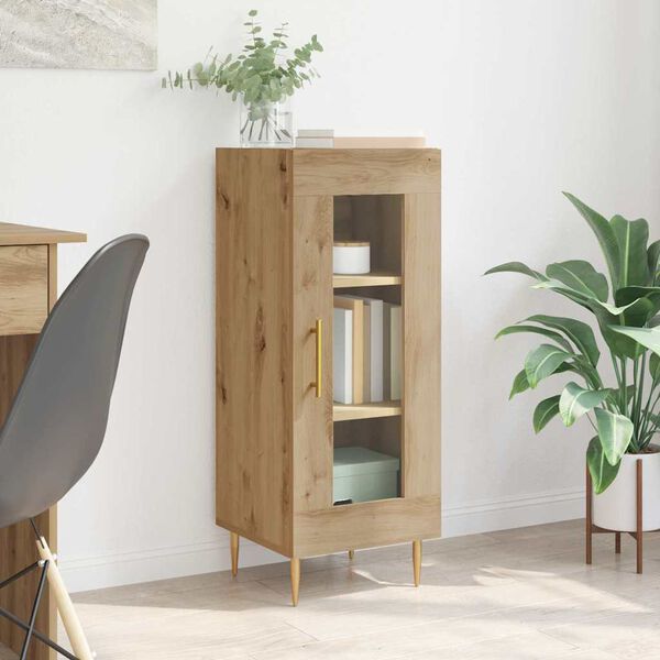 vidaXL Bufet dąb artisan 34 x 34.5 x 90 cm Materiał drewnopochodny