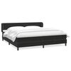 vidaXL Ł&oacute;żko typu Box Spring z materacami Czarny 200x220 cm Aksamit