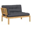 vidaXL Ogrodowa sofa narożna z deseczek, z poduszkami, akacja