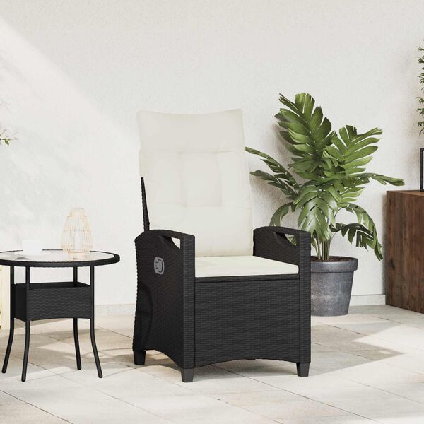 vidaXL Krzesła ogrodowe z regulowanym oparciem 56 x 60 x 112 cm stal