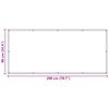 vidaXL Ekran balkonowy bordowy 90 x 200 cm Materiał Oxford
