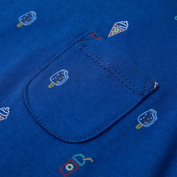 Dziecięca koszulka bez rękaw&oacute;w, ciemnoniebieska, 104