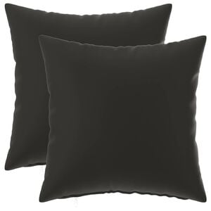 vidaXL Poszewka na poduszkę 2 pcs HEERLEN Czarny 30 x 30 cm Poliester