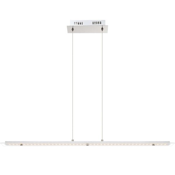 GLOBO Lampa wisząca LED LIGURIA, chrom i szkło, 67804-18H
