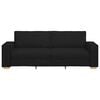 vidaXL Sofa 3-osobowa Czarna 180 cm Tkanina