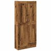 vidaXL Szafka, stare drewno, 82,5x30,5x185cm, materiał drewnopochodny