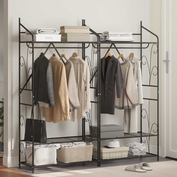 vidaXL Otwy garderoba Gładki 2 pcs 78 x 36 x 158 cm