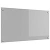 vidaXL Panel kuchenny Jasnoszary 90 x 50 cm szkło hartowane