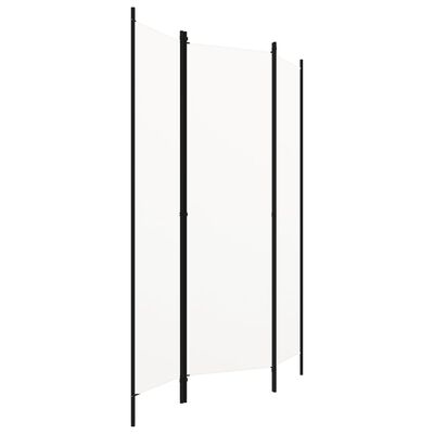 vidaXL Parawan 3-panelowy, biały, 150 x 180 cm