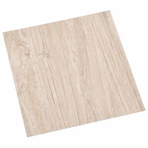 vidaXL Deski podłogowe Biały i kolor drewna 5,11 m&sup2; 55 szt. PVC