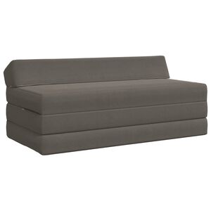 vidaXL Składana Sofa Ł&oacute;żko jasnoszary 120 x 60 x 49 cm tkanina