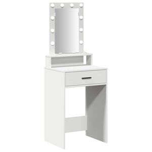 vidaXL Toaletka Biały 50 x 41 x 140 cm Drewno inżynieryjne