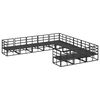 vidaXL Zestaw Sof na Ogr&oacute;d z poduszką 11 pcs Czarny Aluminium