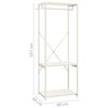 vidaXL Szafa garderobiana, biała, 60x40x167 cm, metal i płyta wi&oacute;rowa