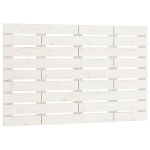 vidaXL Wezgłowie ł&oacute;żka, białe, 106x3x63 cm, lite drewno sosnowe