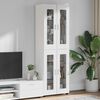 vidaXL Highboard FLORIN Biały 60 x 35 x 182 cm Materiał drewnopochodny
