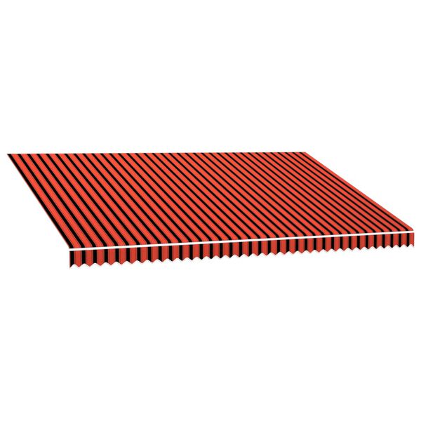 vidaXL Tkanina do markizy, pomarańczowo-brązowa, 5 x 3 m