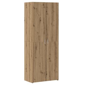 vidaXL Highboard 2 pcs Dąb rzemieślniczy 70 x 42,5 x 185 cm