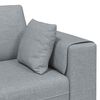 vidaXL Sofa z poduszką 3 pcs Jasnoszary tkanina
