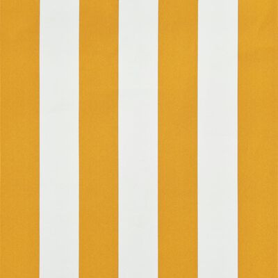 vidaXL Markiza zwijana, 300 x 150 cm, żółto-biała