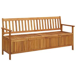 vidaXL Ławka ogrodowa ze schowkiem, 170 cm, lite drewno akacjowe