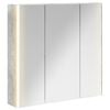 vidaXL Szafka z lustrem do łazienki Betonowy szary 73.5 x 15.5 x 70 cm
