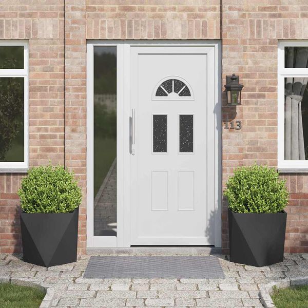 vidaXL Donica 2 pcs Czarny 50 x 50 x 50 cm Stal