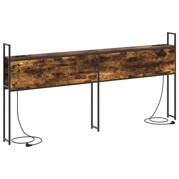 vidaXL Szafka z Ładowaniem Wędzony dąb 200 cm Materiał drewnopochodny