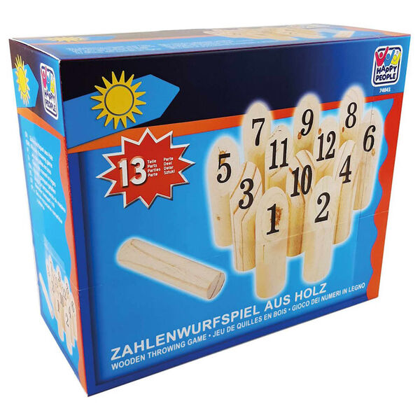 Happy People Drewniane klocki do gie plenerowych