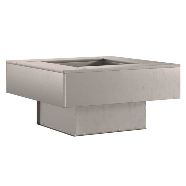 vidaXL Kominek Brązowy 80 x 80 x 40 cm Stal