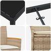 vidaXL Zestaw do jadalni w ogrodzie 9 pcs Beżowy polirattan