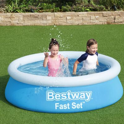 Bestway Nadmuchiwany basen Fast Set, okrągły, 183x51 cm, niebieski