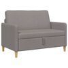 vidaXL Sofa z miejscem do przechowywania Ciemnoszary 122 x 78 x 87 cm