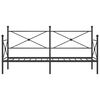 vidaXL Łóżko dzienne bez materaca czarne 75x190 cm stalowe