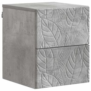 vidaXL Wisząca Szafka Nocna Betonowy szary 34,5 x 33 x 40 cm