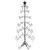 vidaXL Metalowa choinka świąteczna, do dekoracji, czarna, 180 cm