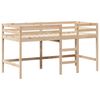 vidaXL Łóżko na antresoli, z drabiną i dachem, 80x200 cm, sosna