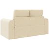vidaXL Sofa Bed 60cm Kremowy tkanina