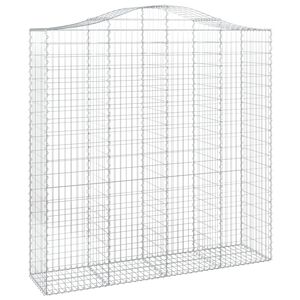 vidaXL Łukowaty kosz gabionowy 200x50x200/220 cm, galwanizowane żelazo