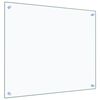 vidaXL Panele ochronne do kuchni, przezroczyste 2 szt. 70x60 cm, szkło