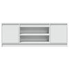 vidaXL Szafka TV z LED, biała, 139,5x34x50 cm, materiał drewnopochodny