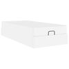 vidaXL Rama ł&oacute;żka z materacem z materacem 2 pcs Biały PVC