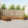 vidaXL Zestawy sof 9 pcs Naturalny Lite Drewno Akacji